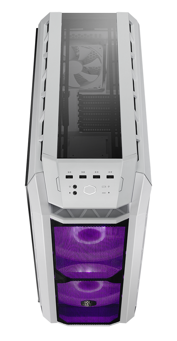 H500P MESH WHITE front and top light
